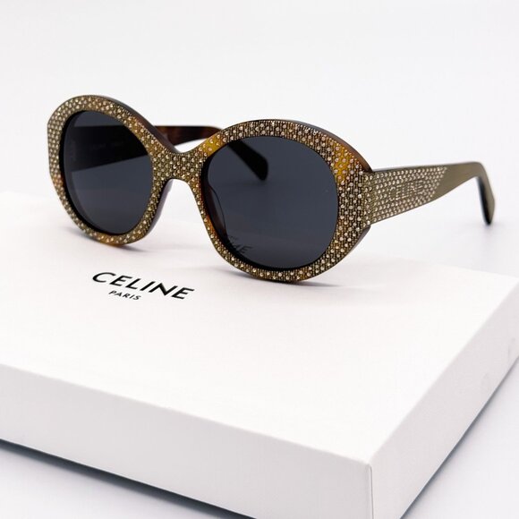 NEW CELINE CL4240IS 53A HAVANA WOMEN SUNGLASSES CELINE - Picture 2 of 11